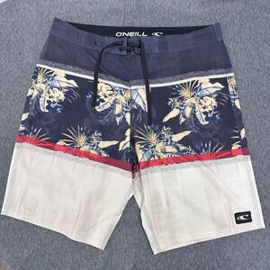 O'Neill Floral Board‎ Shorts Swim Trunks Beach Surf Size 34